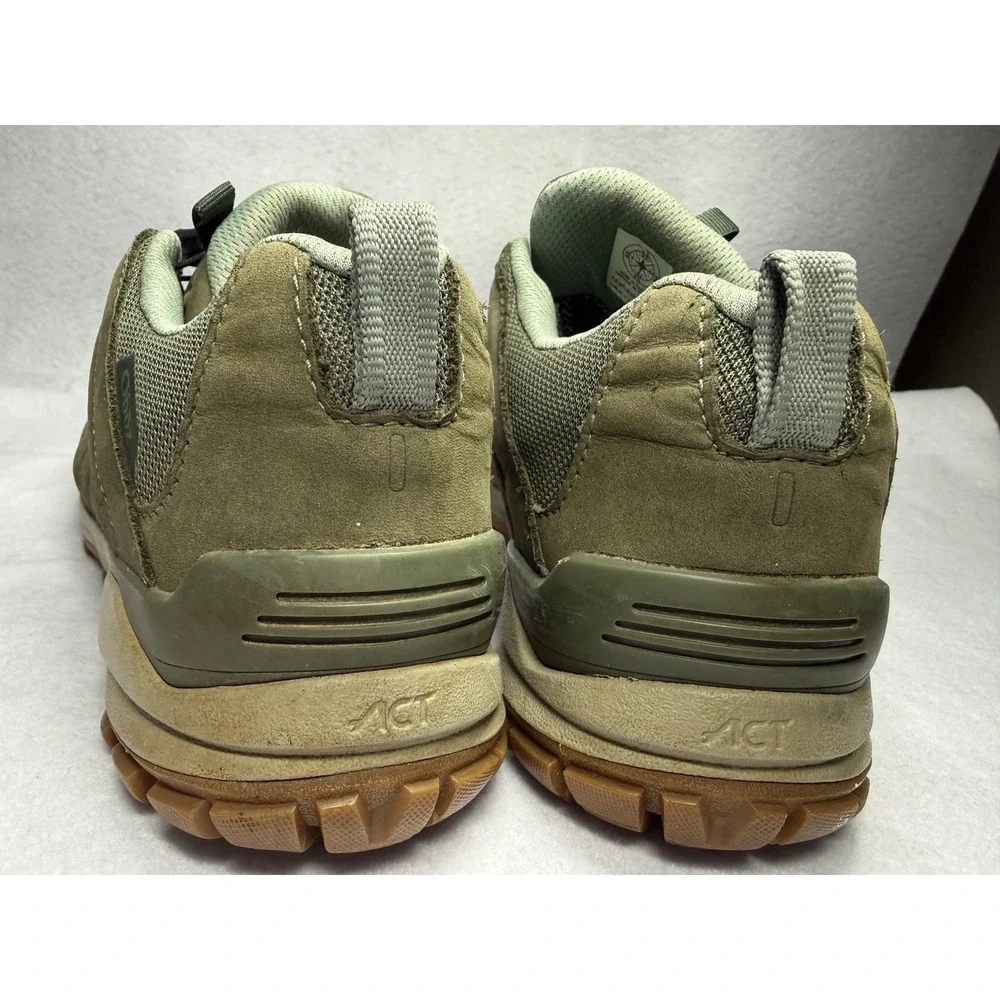 Oboz B-DRY Waterproof Leather Hiking Shoes Womens 8.5 Olive Green Trail Outdoor